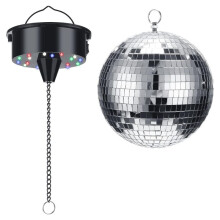 Discokugel-Deko mit Licht und batteriebetriebener Kugelbeleuchtung, Weihnachtsfeier, DJ-Club-Partyzubehör