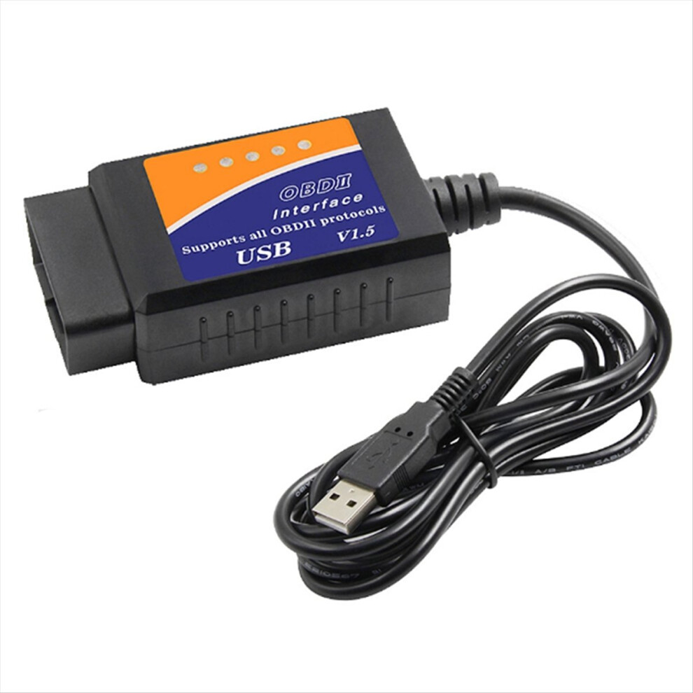 Elm327 Car Fault Diagnosis Tester Obd2 Adapter Usb Scanner Ch340t Chip Obdii Diagnostic Scan Tool 4851066312516