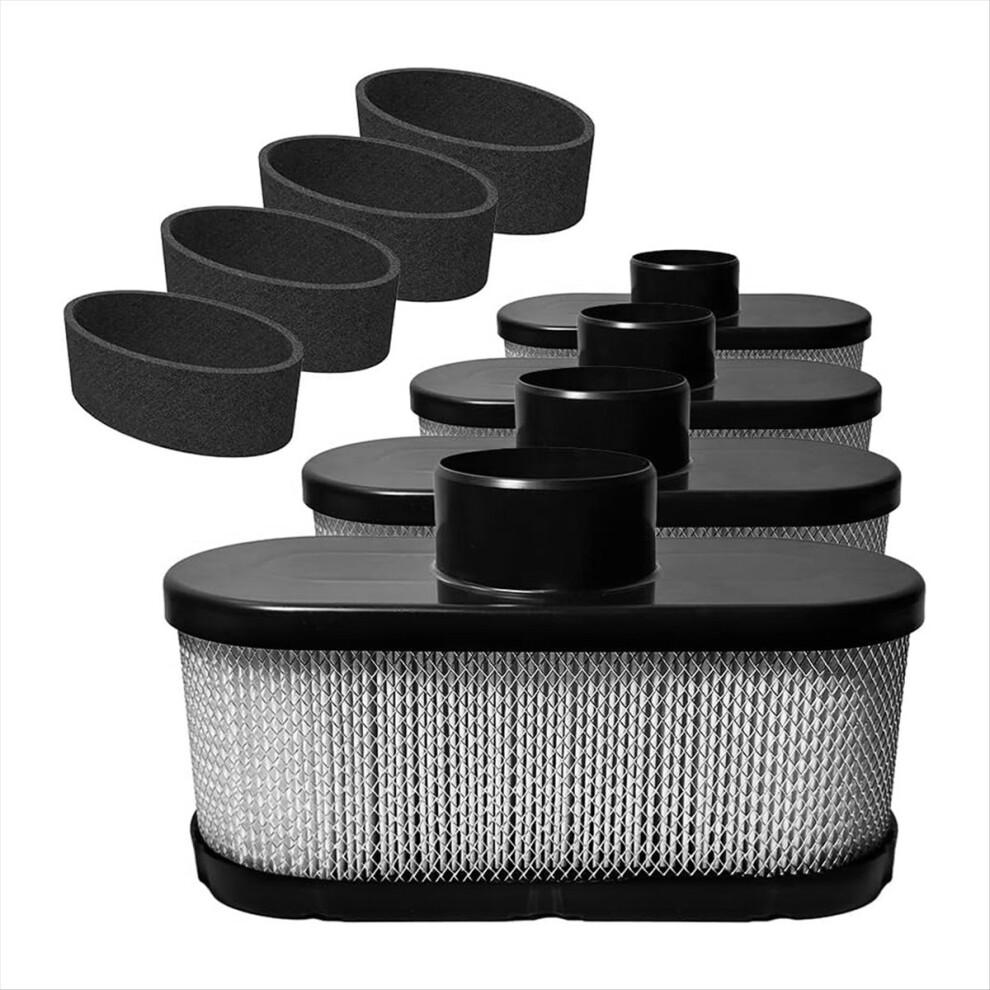 4 Pack 11013-0752 Air Filter For Kawasaki Fr691v Fr651v With 11013-7046 Pre Filter, Fit Fr730v Fs481v Fs541v Fs600v 4851066315401