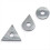 3pcs Carbide Paint Scraper Blades Round, Triangular and Drop Shaped for Removing Paint, Glue,Grout 1