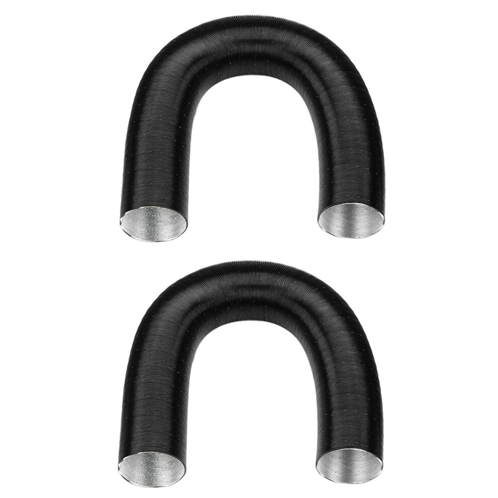 2X Aluminum Foil Heater Hose Preheater For 6000W Air Outlet Car Duct Drain 76 Mm 4851066332507