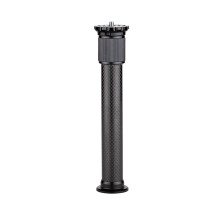 Extendable Carbon Fiber Tripod Extension Pole 2-Section Rod Max Height 32cm/12.6in 1/4 Inch Screw for Tripods & Monopods