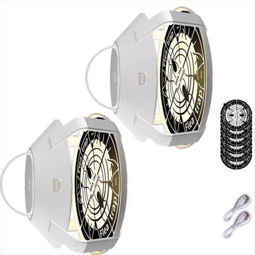 2pcs Traps for Inside Your Home with Light Light Trap for Bug USB Charing Insec for Kitchen Living Room 2