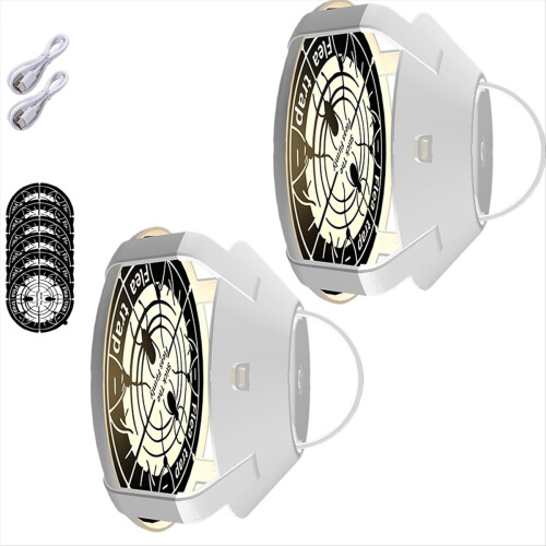 2pcs Traps for Inside Your Home with Light Light Trap for Bug USB Charing Insec for Kitchen Living Room 1