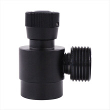Adattatore per ricarica bombola CO2, regolatore di gas fai da te M10X1 a adattatore W21.8-14 per argon, CO2, gas misto, nero