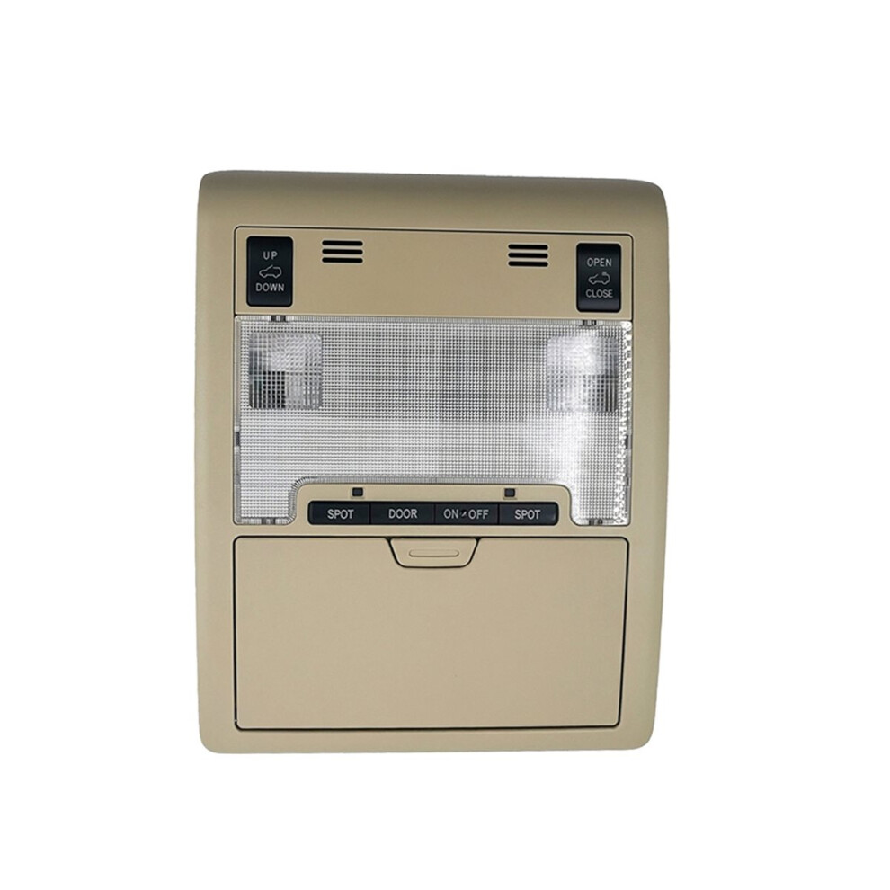 Front Reading With Sunroof Control Switch For 2008-2018 Overhead Ing Lamp Light/Beige 4853965534808