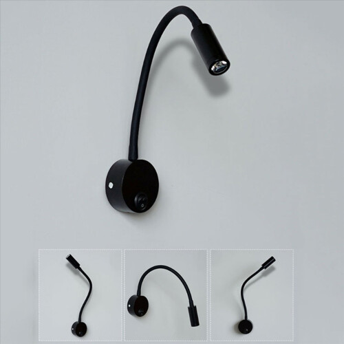 2PCS Bedside Working Study Reading Lamp Wall Sconces 3W LED Book Night Light for Bedroom Dormitory 1