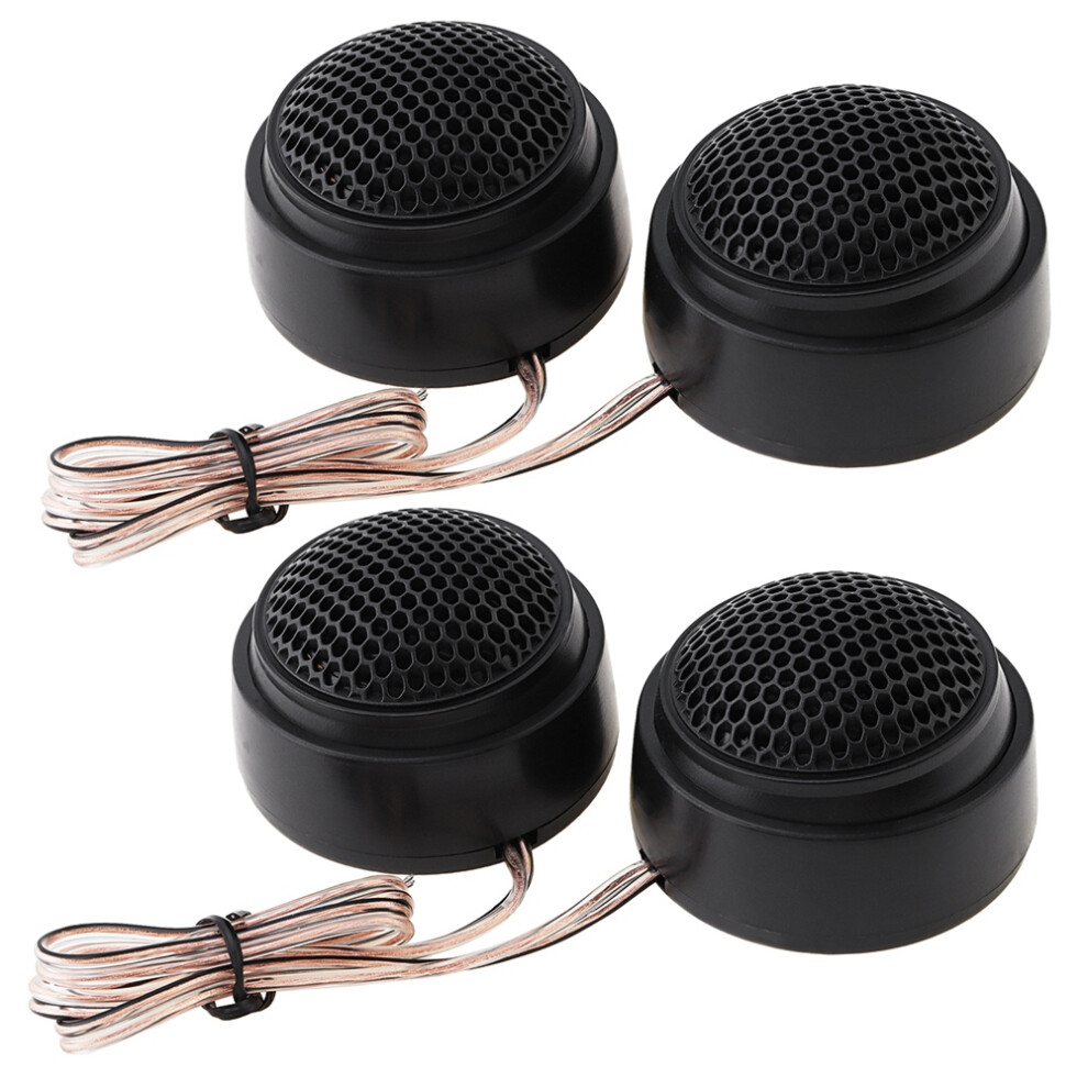 4 Pcs Car Speakers Universal 1000W High Efficiency Mini Dome Tweeter Speaker For Car Audio System High Frequency Tweeter Black 4853965554349