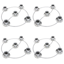Anillos para velas navideñas cónicas, corona de Adviento, 5 portavelas para Navidad, festivales, fiestas en casa, decoración de iglesias.