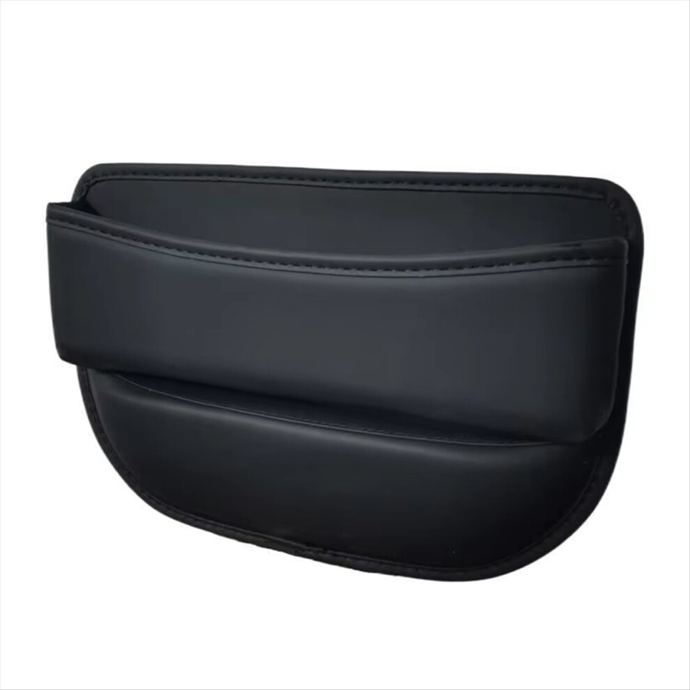 1Pc Universal Car Seat Organizer Pu Auto Console Side Pocket Crevice Storage Box Interior Accessory Black 4851469154720