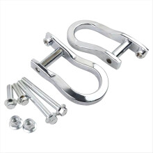 2Pcs Chrome Tow Hooks Trailer Hook Kit for 1500 2007-2019 84072462