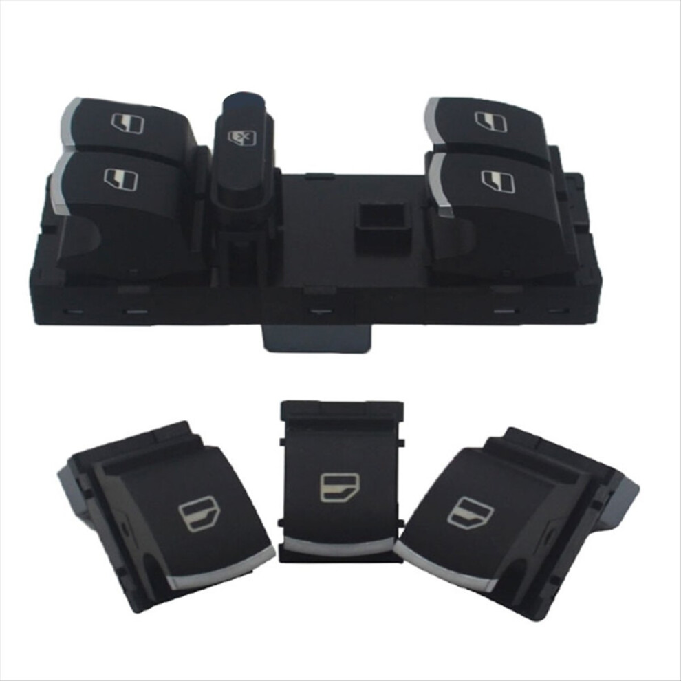 Car Window Switch Glass Regulator 5K4959857 5Nd959855 For Golf Mk5 Mk6 B6 B8 Black 4851469176845