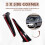 For 2022-2023 Car Front Bumper Side Corner Spoiler Splitter Guard Decor 8