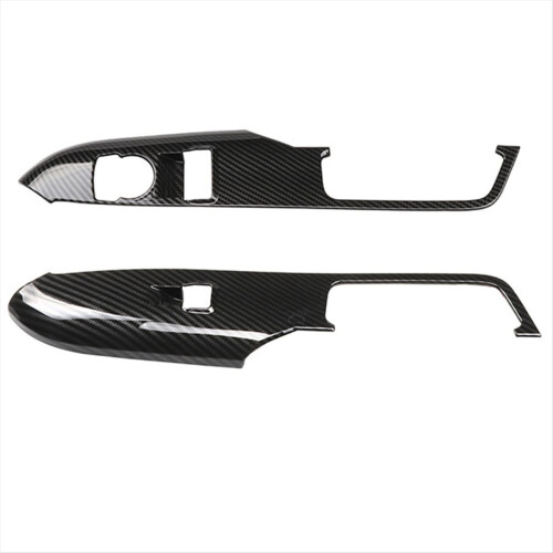 Car Window Lift Control Panel Cover Trim for 2015-2018 Door Switch Button Accessories A 1