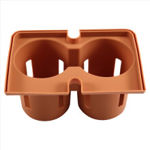 Car Central Control Water Cup Holder Protective Pad with Metal CD Ring for Tank 500 Hi4-T Hi4-Z Brown Yellow