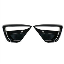 Car Fog Lamp Spoiler Blade Trim for Model 3 2019-2023 Wind Frame Accessories Gloss Black