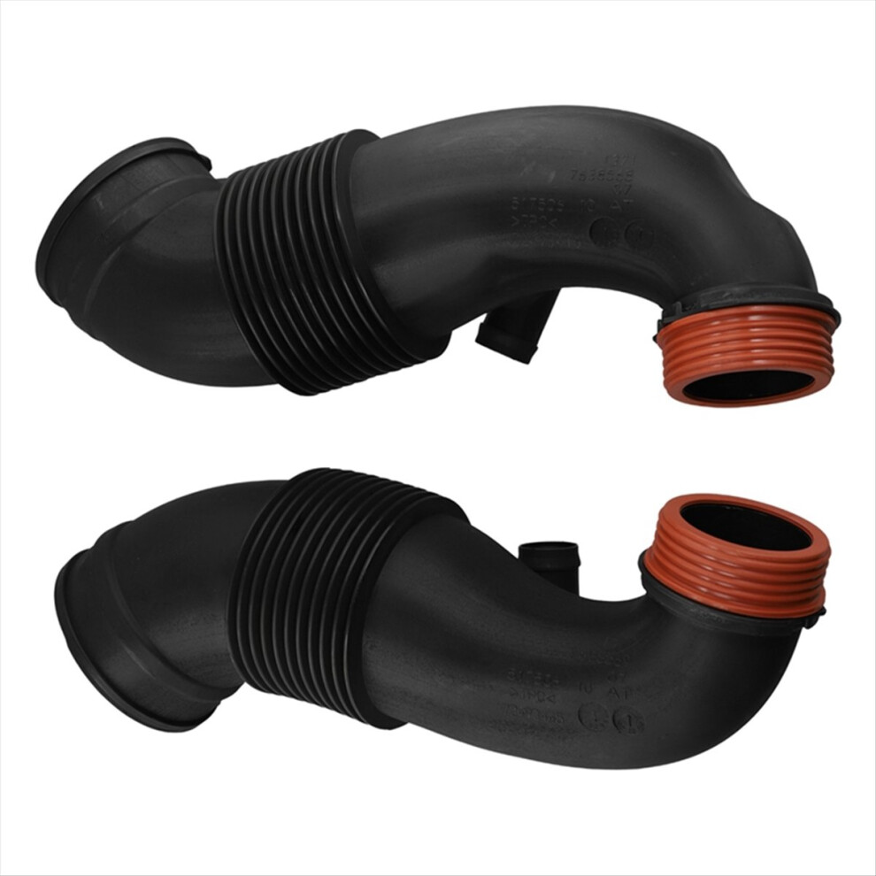 1Pair Engine Air Intake Hose Pipe 13717638569 13717638568 For F15 F16 X5 X6 2013-2019 Cleaner 4851469185366