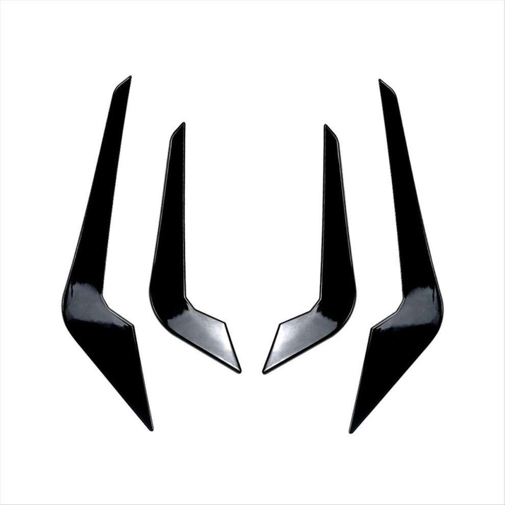 Front Bumper Wind Knife Splitter Spoiler Canard Trim For M2 F87 2016-2021 Car Accessories Black 4851469103179