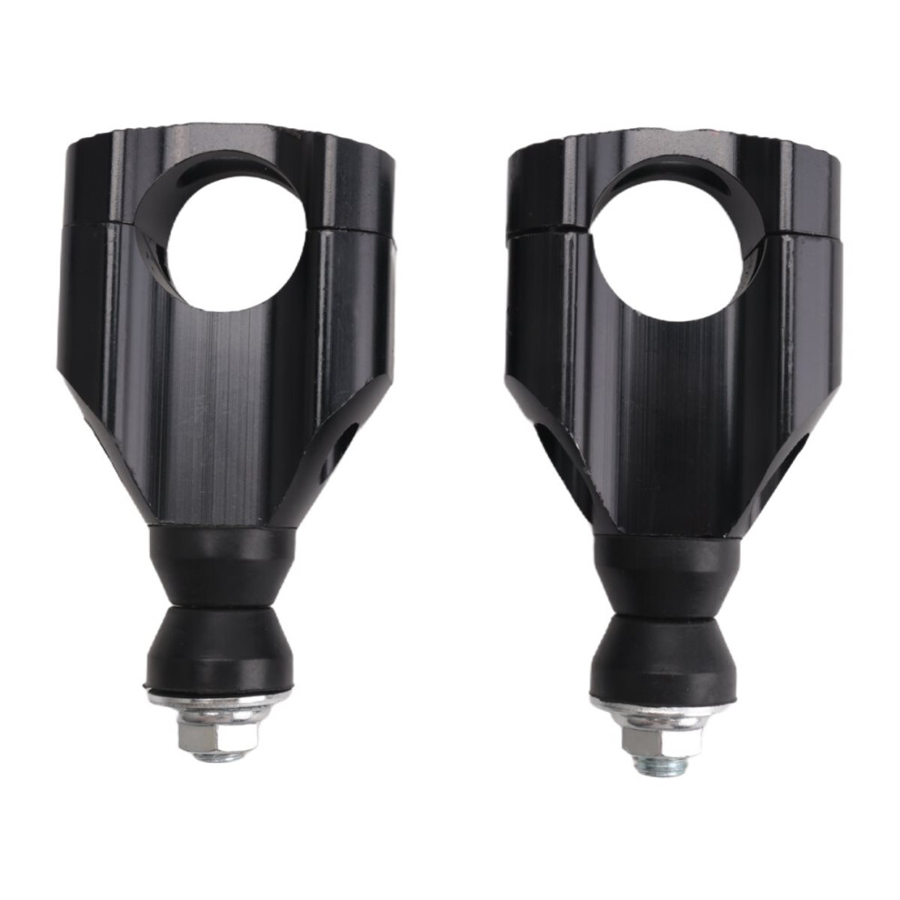 2Pcs 11/8 Inch 28Mm Cnc Motorcycle Handlebar Mount Riser Clamp Aluminium Handlebar Mounts Black 4851469118944