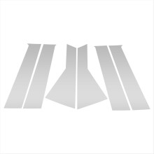 Door Pillar Window Trim for Journey 2009-2020 Front Rear Anti Scratch Sticker Posts Cover Silver 6 Pcs