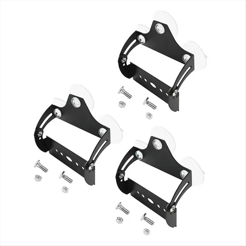 3 Set Windshield Mounting Bracket With Clear Suction Cup Cap For Car Truck Led Strobe Emergency Beacon Bar Light 4851469138652