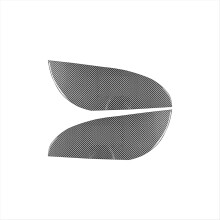 Carbon Fiber Side Front Door Panel Anti Kick Pad Cover Trim for 2 Series F44 2020-2023 Interior Accessories
