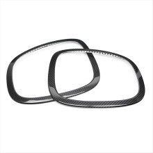 Carbon Fibre Car Headlight Ring Bezel Trim Cover TailLight for F55 F56 F57 2014-2020 Rear