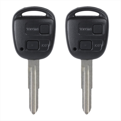 2Pcs Car 2-Button Remote Control Key Shell Mechanical for Overbearing 1
