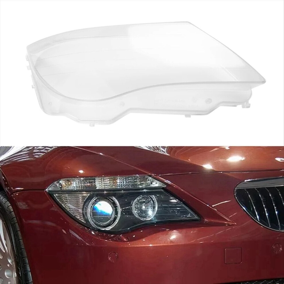 For 6 Series E63 E64 M6 2004-2007 Car Headlight Cover Headlamp Glass Lens Lamp Shade Transparent Lampshade 4851180197815