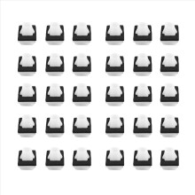 100 Pcs Lower Outer Door Weatherstrip Clip with Pad for -V 2002-on 75315-S9A-004