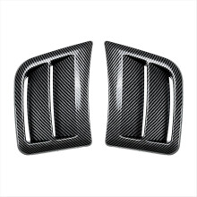 Front Bumper Side Air Vent Cover Intake Frame Trim for 2008-2014 Accessories Carbon Fiber Pattern