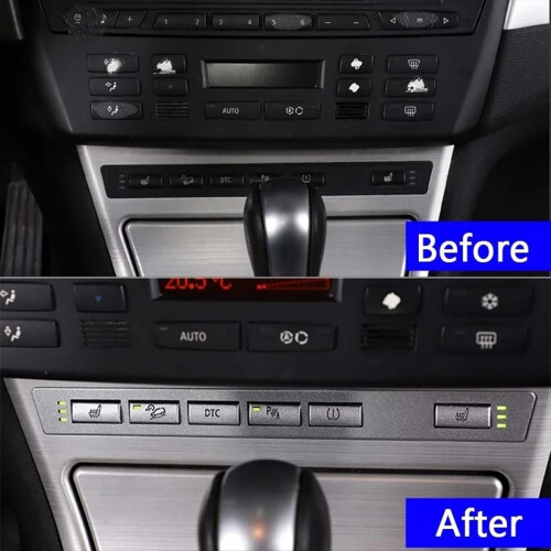 Car Seat Heating Button Sticker Switch Decorative Cover for - X3 2006-2010 1