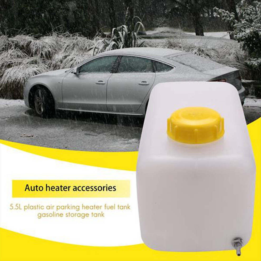 5.5L Plastic Air Parking Heater Tank Gasoline Oil Storage For Truck Caravan White/Yellow 4851180103458