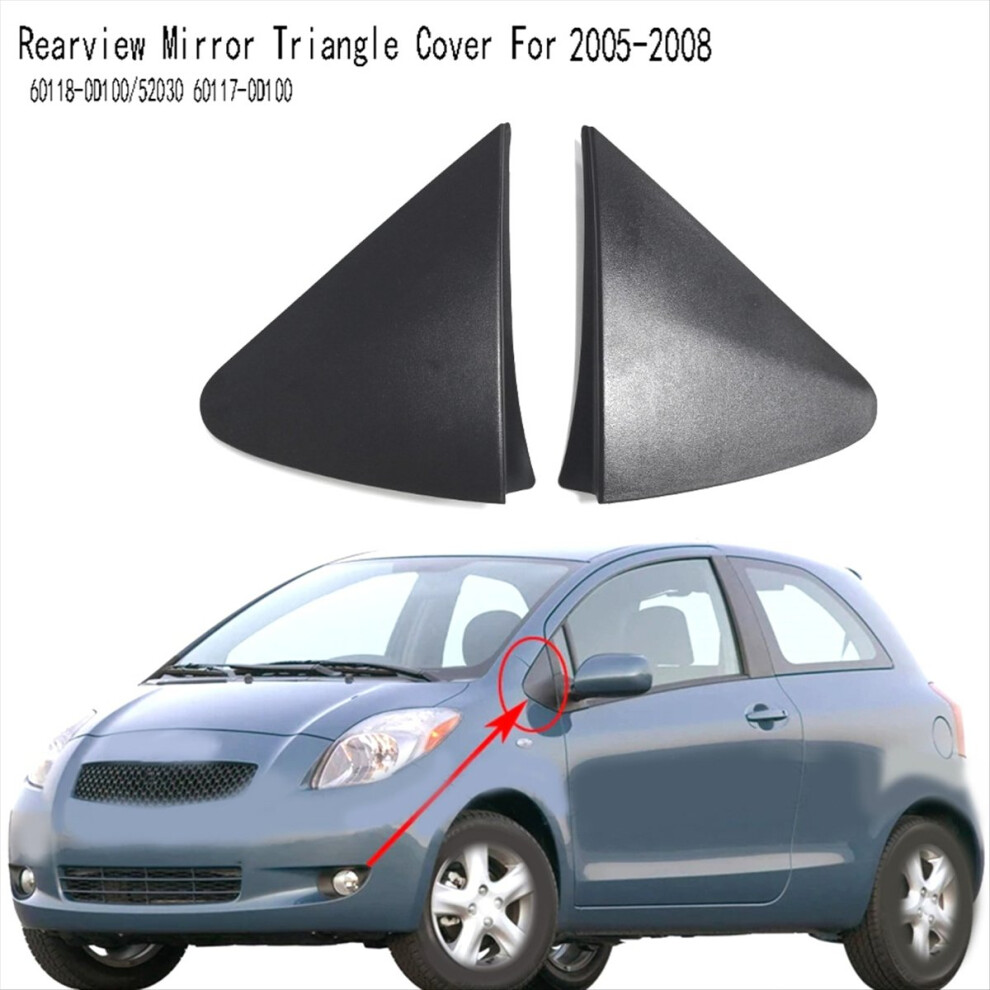 Istovo Left+Right Side Rearview Mirror Triangle Corner Cover Trim For Us 2005-2008 60118-0D100/52030 60117-0D100