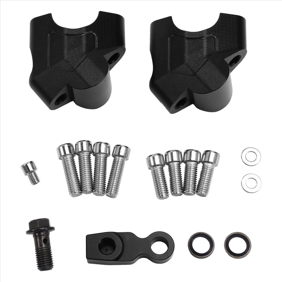 Motorcycle Handlebar Riser Mounting Clamp Height And Rear Shift Adapter Parts For 800Mt Black 4854139658153