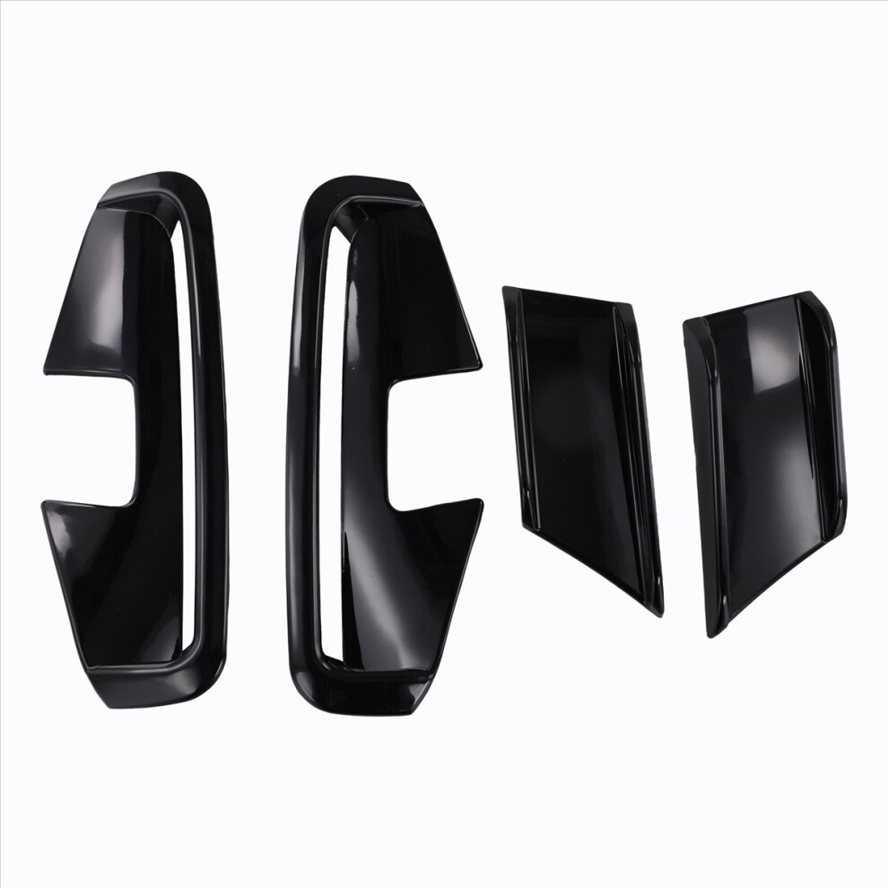 Car Front Bumper Side Splitter Spoiler Canards Air Knife Trim For 4 Series G22 G23 2020+ Bright Black 4854139664901