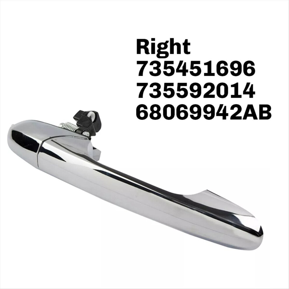 Istovo Car Exterior Door Handle 735451696, 735592014,68069942Ab For 500 2012-2019 Front Passenger Side