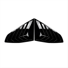Car Rear Window Louvers Shutters Blinds Cover Trim for 4 Series Gran Coupe G26 2020+ Accessories Glossy Black