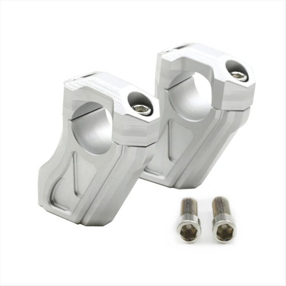 Motorcycle Handlebar Riser Mount Extension Clamps For R Nine T Rninet R9t 9 2014-2023 Silver 4854139692072