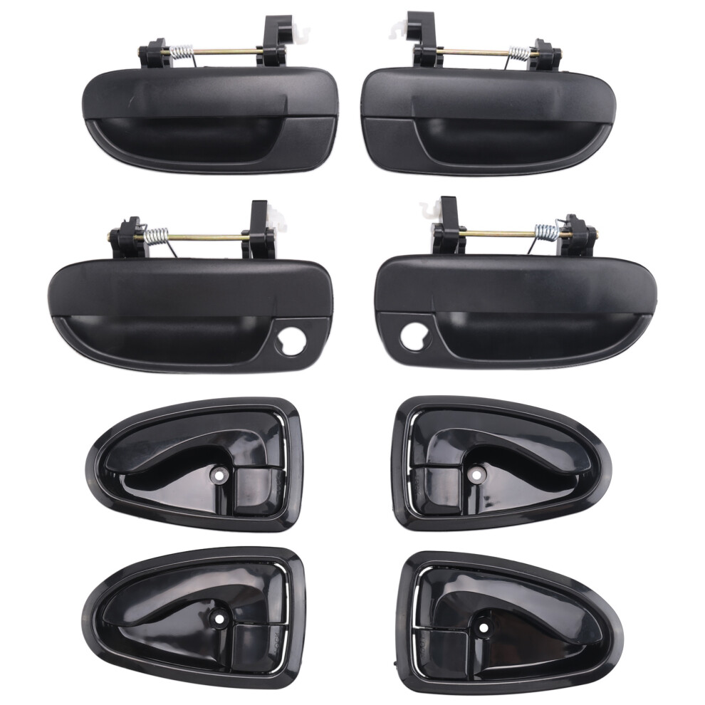 8Pcs Front Rear Left Right Outside Door Handle Inside For Accent 1.5L 1.6L 2000-2006 Chrome 4854139685463