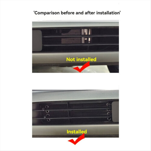 Car Front Grille Insect Proof Net Radiator Condenser Protective Cover for E- Auto Accessories 2