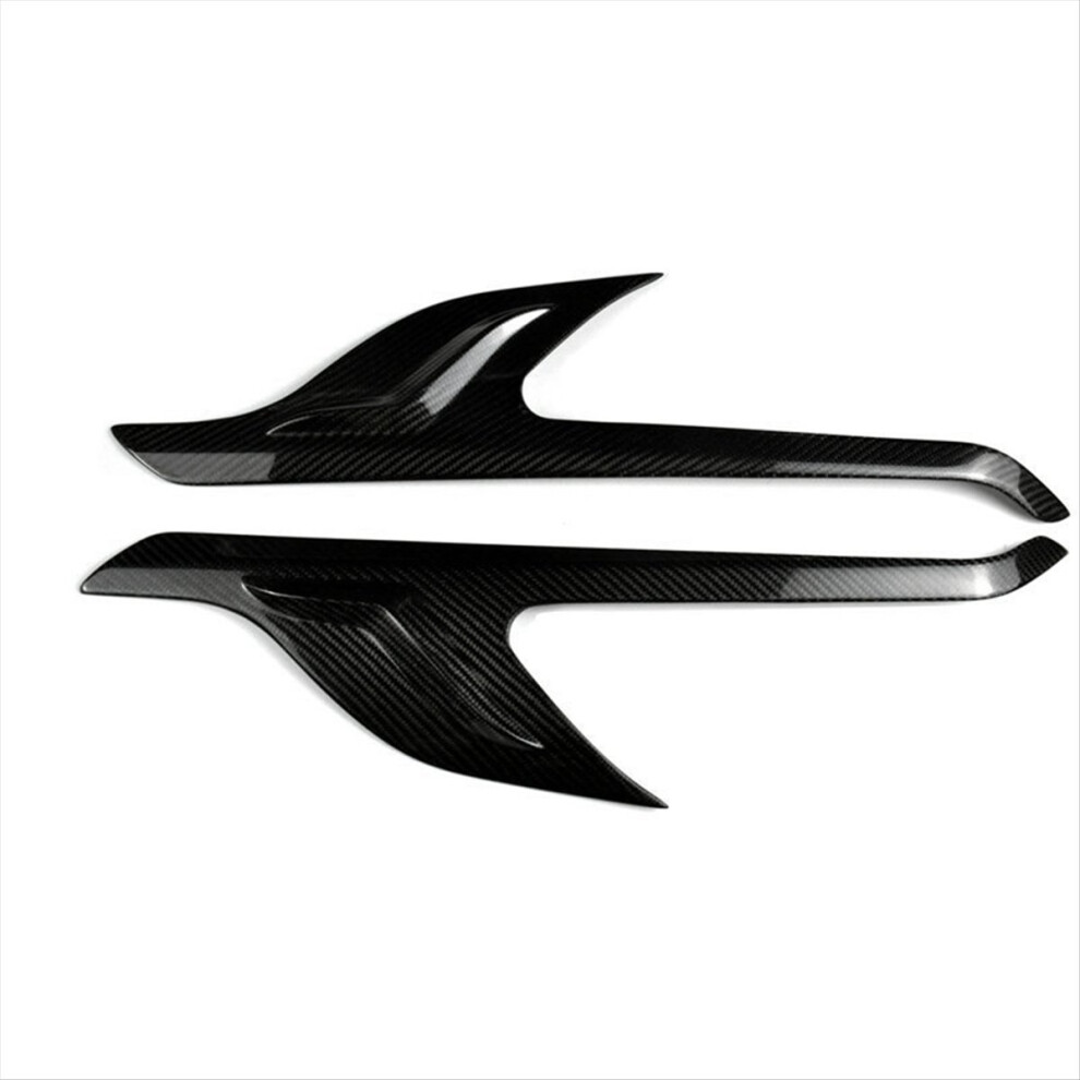 Car Front Head Eyebrow Head Eyelid Carbon Fiber Trim For Alphard Vellfire 30 Series 2015-2023 Light 4854139695042