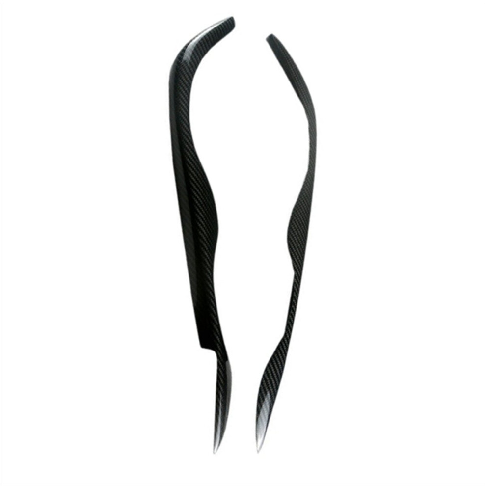 Real Carbon Fiber Head Head Lamp Cover Eyelid Eyebrow Trim For 3 Series E46 Light 4854139681113