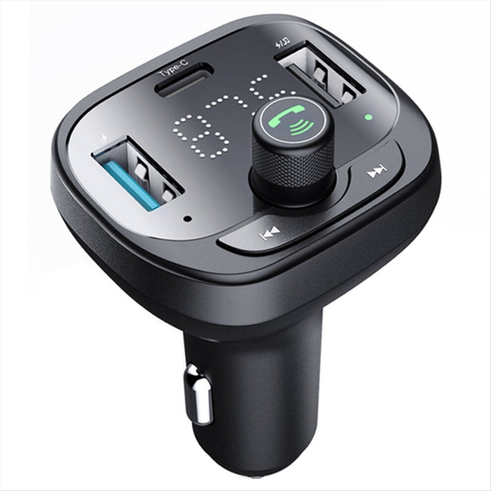 Tf Card U Disk Car Mp3 Player Qc3.0 Type-C Pd Fast Charging 2 Usb Charger Bluetooth 5.0 Handsfree Kit Fm Transmitter 4854139601166