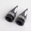 Black Front Axle Nut Covers Caps Kit for Touring Road 4