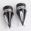 Black Front Axle Nut Covers Caps Kit for Touring Road 7