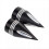 Black Front Axle Nut Covers Caps Kit for Touring Road 3