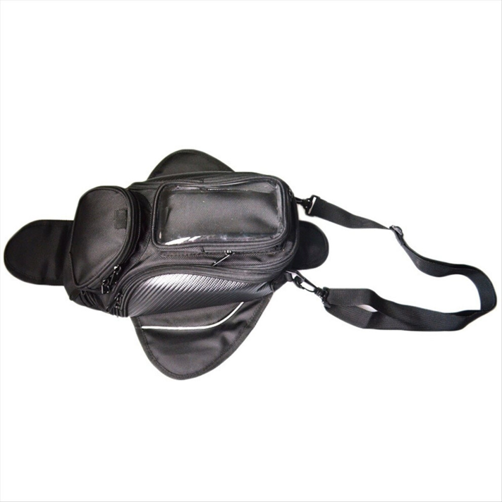 Waterproof Motor Tank Bag Oil Magnetic Motorbike Saddle Single Shoulder Motorcycle Backpack Black 4854139611059