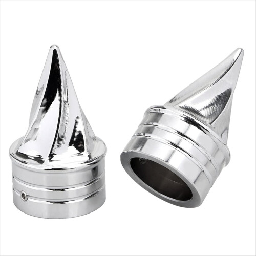 Chrome Front Axle Cap Nut Covers for Street Glide Dyna Low Rider 2