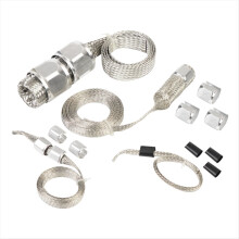 Car Braid Hose Sleeving Kit Universal Vacuum Line Radiator Heater Sleeve Replace Parts Silvery